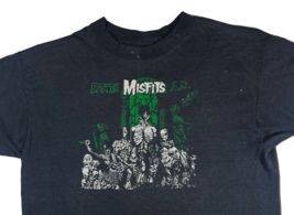 1983 MISFITS Earth A.D. Original Vintage Distress Black T-Shirt, XL - £1,236.39 GBP