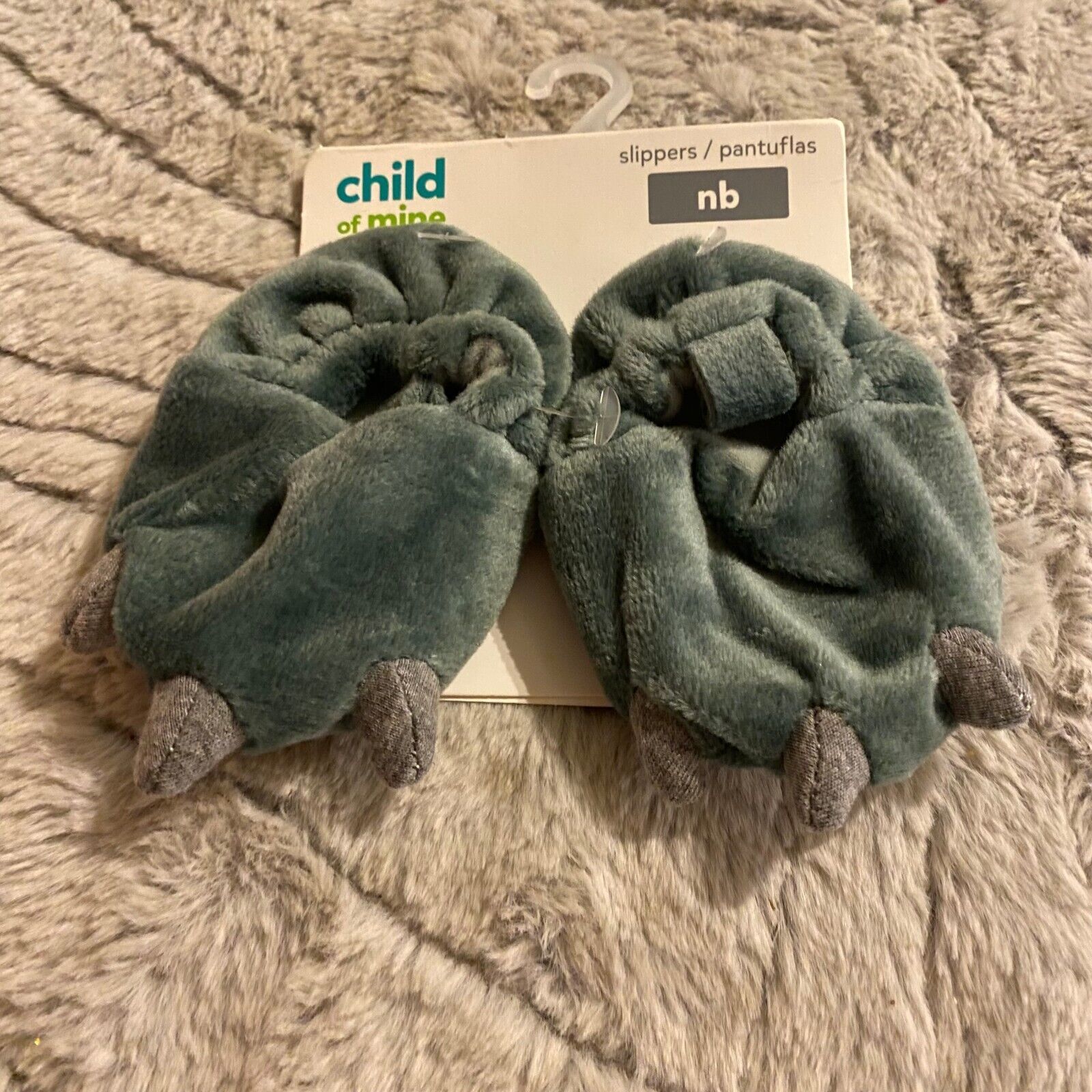 Child of Mine NB Dino Slippers NEW - $7.69