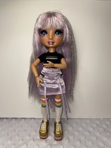 Rainbow High Violet Willow Glam Doll Collectible Purple Cloth Fashion Girls Gift - £19.42 GBP