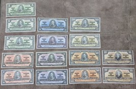 High quality copies with W/M (SET-B) Canada 1937 Dollar DIFFERENT TYPES ... - £49.78 GBP