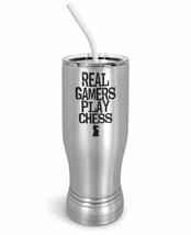 PixiDoodle Real Gamers Play Chess - Board Game Geek Distressed Insulated Coffee  - £27.07 GBP+