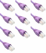15 Feet Cat6 Ethernet Network Patch Cables Purple RJ45 m/m (10 Pack) - $72.10