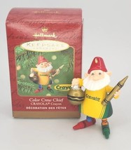 2001 Hallmark Keepsake Ornament Color Crew Chief Crayola Coloring Elf U236 - £10.20 GBP