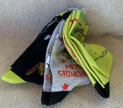 Dr. Seuss The Grinch Socks 3 Pair Size 9-11 Adult Christmas Merry Grinchmas New - £11.42 GBP