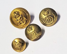 Vintage British Regiment Buttons Artillery Kings Own Yorkshire Lancashir... - £15.42 GBP