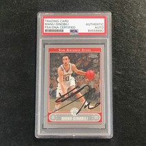 2006-07 Topps Chrome Basketball #78 Manu Ginobili Signed Card AUTO PSA Slabbed S - £359.70 GBP