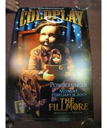 ColdPlay Poster Powder Finger Fillmore 2001 - $89.46