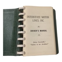 Interstate Motor Lines Inc Drivers Manual Ring Binder Truck Driver Rules 1960&#39;s - £53.38 GBP