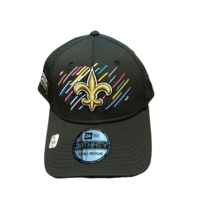 NWT New Orleans Saints New Era 39Thirty Crucial Catch Cancer S/M Flex-Fit Hat - £18.60 GBP