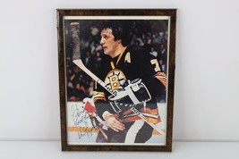 Vtg Authentic Autographed Phil Esposito Boston Bruins Hockey Framed Wall... - £77.80 GBP