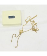 Avon Starfish Lariat Necklace Goldtone 27&quot; - £10.98 GBP