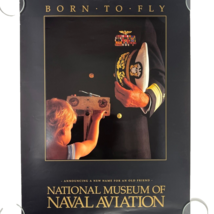 National Museum of Naval Aviation Born To Fly Vintage Poster 17x24 Pensacola FL - £75.57 GBP