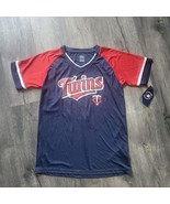 NEW NWT Boys Youth Minnesota Twins Jersey Tee Shirt Size XL 16/18 Genuin... - $20.25 CAD