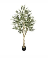 Faux Olive Tree 7ft - Realistic Artificial Olive Tree 7 Feet Indoor (84&quot;... - $208.30 CAD