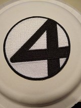 Fantastic 4 Patch~4&quot; Round~Embroidered Applique~Marvel~Iron or Sew on - $4.36