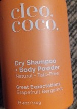 NEW Cleo &amp; Coco Dry Shampoo+ Body Powder-All Natural  - $14.30