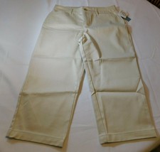 Classic Elements Capri Crop Pants Size 8P Petite Women&#39;s Ladies Lt Tan NWT NEW - £16.39 GBP