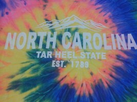North Carolina Tie Dyed T Shirt Unisex  Tar Heel State Est. 1789 - £5.94 GBP