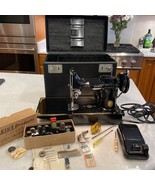 Vintage 1954 Singer 221 Featherweight Portable Electric Sewing Machine Case Cord - $791.01