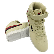 NWT FILA MSRP $94.99 AUTHENTIC MEN&#39;S IVORY MID TOP PLUS SNEAKERS SIZE 11... - $48.44