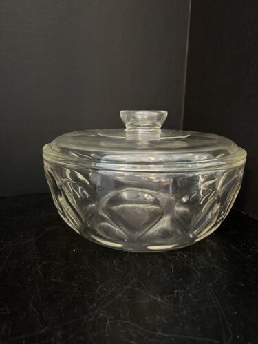 Vintage 2.5 Quart Pyrex Clear Sculptured Ovenware With Lid No Tray - $14.01