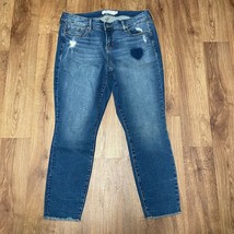 Torrid Crop Classic Skinny Jeans Vintage Stretch Medium Wash Low Rise Si... - $34.65