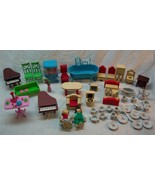 NICE WOODEN PLASTIC CERAMIC DOLL ACCESSORIES &amp; FURNITURE &amp; TOY DOLL FIGU... - £19.45 GBP