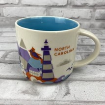 Starbucks North Carolina You Are Here Mug 2016 14oz Lighthouse Blue Inte... - £12.45 GBP