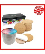 4-Inch Smooth Ceramic Craft Tiles with Cork Backing – Coaster Art Projects - $44.06 CAD