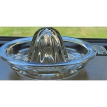 Vintage Clear Glass Hand Juicer Citrus Reamer Depression Era 5&quot;x3&quot; See P... - $7.59