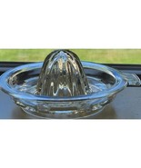 Vintage Clear Glass Hand Juicer Citrus Reamer Depression Era 5&quot;x3&quot; See P... - $7.59