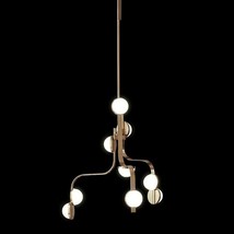 IQ8051 SCRIPT 9-LIGHT CRYSTAL CHANDELIER - $5,940.00