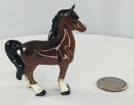 Vintage Hagen Renaker Saddle Horse Feet Together Fancy Mane Bay Mini Figurine - £55.72 GBP