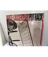 HANGING POT RACK PANS STAINLESS STEEL METAL Rect COOKWARE KITCHEN HANGER... - $163.35