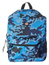 Dickies Freshman Blue Camo 17&quot; 21L School Student Backpack w/ Laptop Sleeve Nwt - £28.75 GBP
