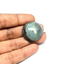 Top Fire Play of Colors 54.15Ct Natural Labradorite Round Cabochon Gemstone - £18.68 GBP