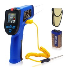 Infrared Thermometer Laser Temperature Non Contact 58 1022 with K Thermocouple P - £55.99 GBP