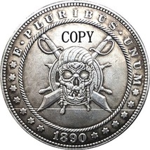 Hobo Nickel 1890-CC Usa Morgan Dollar Coin Copy Type 159 - £7.16 GBP