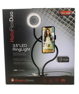 Halo Flex Duo 3.5&quot; LED RingLight-Flex Phone Holder-Clip On Grip Mount US... - £22.77 GBP