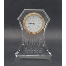 Waterford Crystal Lismore Large 6.5&quot; Clock 107753 Signed Wateford Irland - $159.99