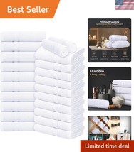 Versatile 100% Cotton Hand Towels - 24 Pack of Quick-Dry Salon &amp; Spa Ess... - $1,260.84 MXN