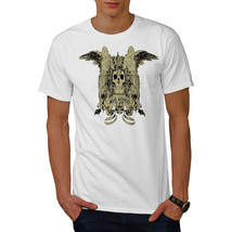 Wellcoda Sinful Thought Sexy Mens T-shirt, Skull Graphic Design Printed Tee - $18.61+