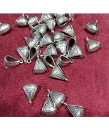 TRIANGLE SILVER METAL OXIDIZED CHARMS 100G - £13.89 GBP