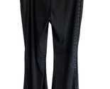 Shein Womens Pants Size L  Black Mesh Stretch Flare Bell Bottom  Rave Wear - $18.80