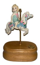 Whimsical Sweet Dreams Moving &quot;Carousel Waltz&quot; Carousel Horse Ltd Ed Music Box - £18.15 GBP