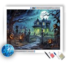 Halloween house diamond painting kit 959000 thumb200