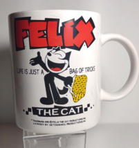 Felix The Cat Life Is A Bag Of Tricks Vintage Ceramic Pottery Coffee Mug Retro - £27.28 GBP