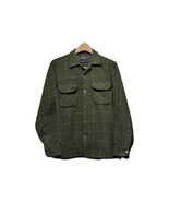 VTG 70s Pendleton Wool Board Shirt Muted Tartan Green Plaid USA Mens M R... - $4,527.84 MXN