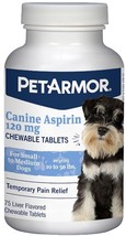 PetArmor Canine Asprin Chewable Tablets for Small Dogs 75 count PetArmor... - $23.28