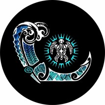 Polynesian Tribal Wave 3 Spare Tire Cover ANY Size, ANY Vehicle, Camper, RV - $113.80